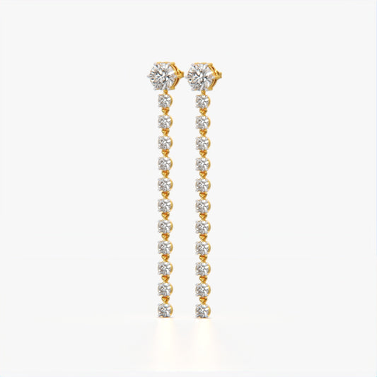 Diamond Linear Earring
