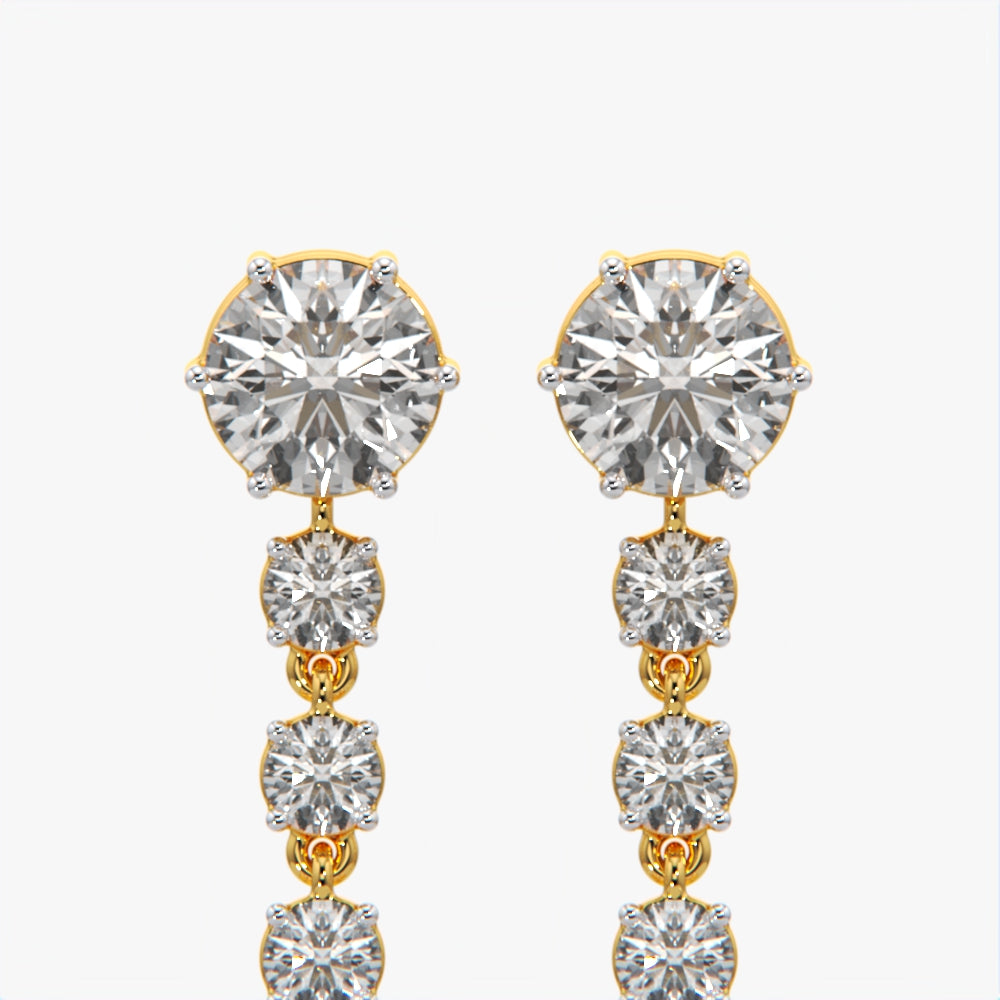 Diamond Linear Earring