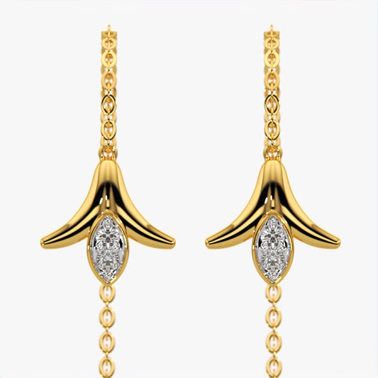 Lily Bud Threader Earrings