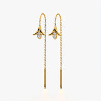 Lily Bud Threader Earrings