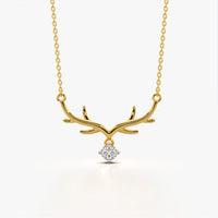 Antler Pendant Necklace