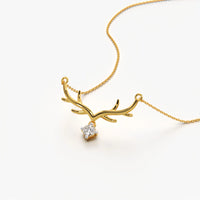 Antler Pendant Necklace