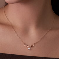 Antler Pendant Necklace