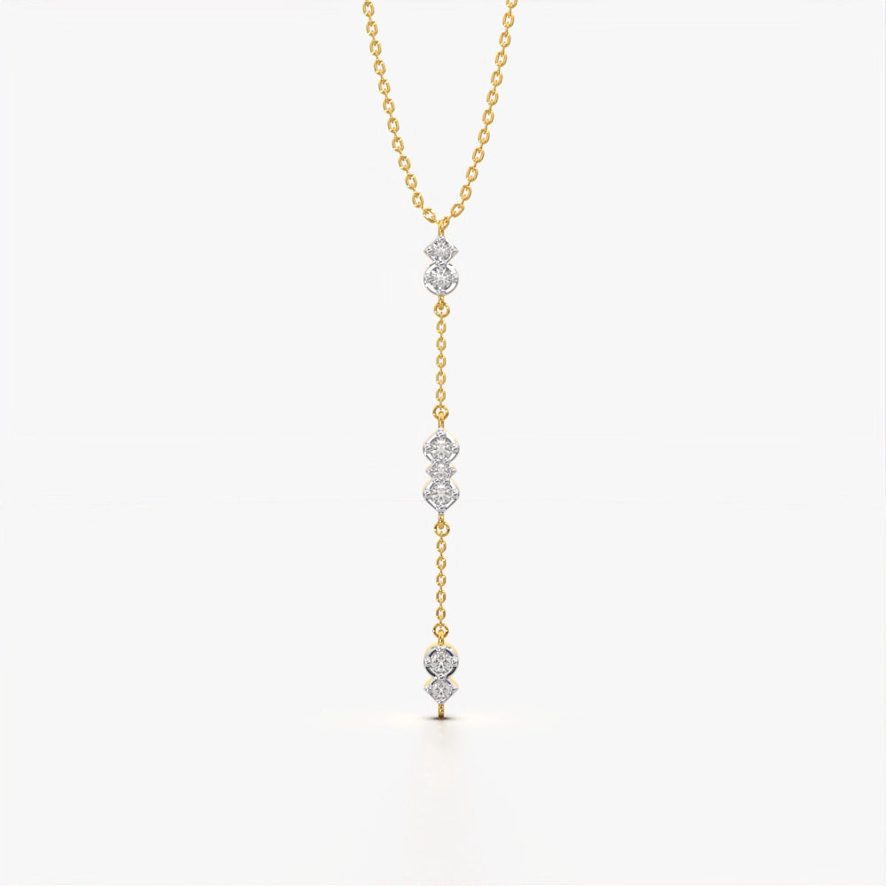 Linear Crystal Drop Necklace