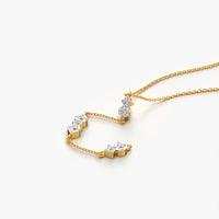 Lariat Triple Drop Necklace