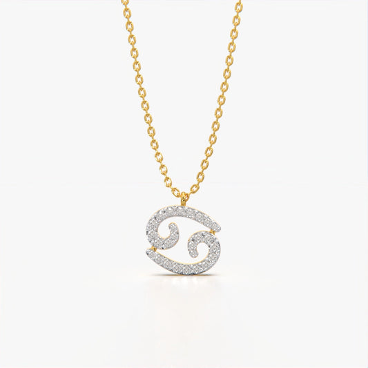 Cancer Zodiac Sign Necklace