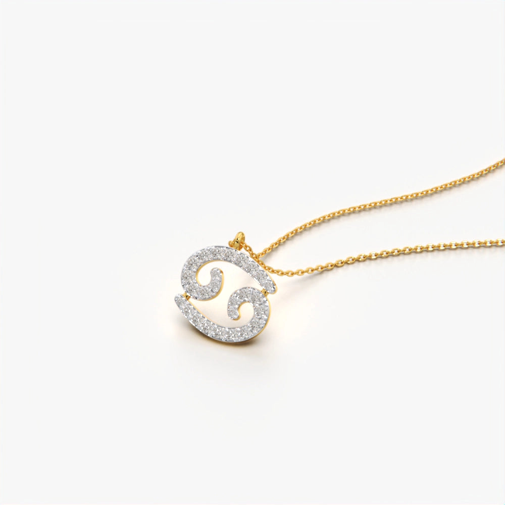 Cancer Zodiac Sign Necklace