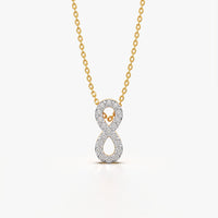 Vertical Infinity Pendant Necklace
