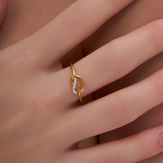 Infinity Knot Necklace and Ring Set