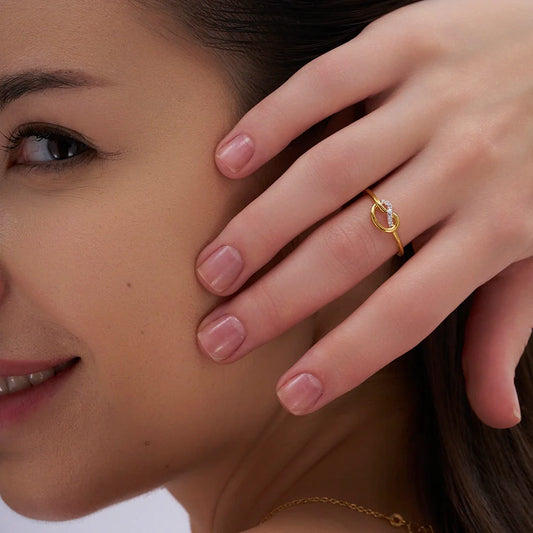 Infinity Knot Necklace and Ring Set