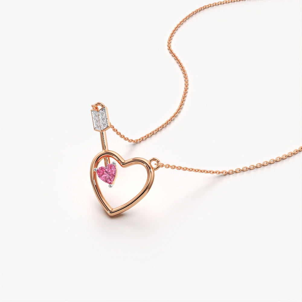 Eternal Love Heart Charm Necklace