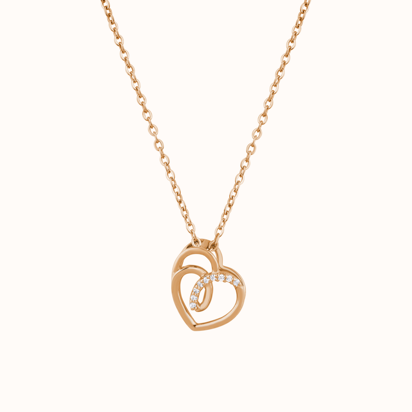 Intertwined Heart Necklace