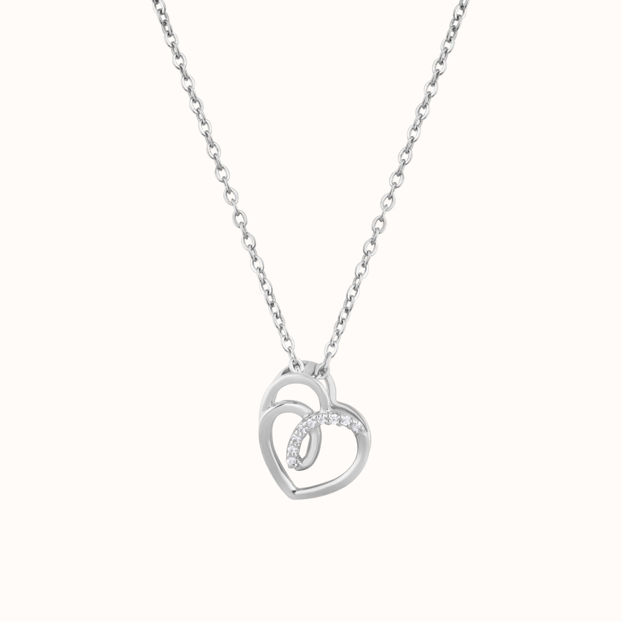 Intertwined Heart Necklace