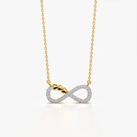 Infinity Heart Accent Necklace