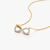 Infinity Heart Accent Necklace