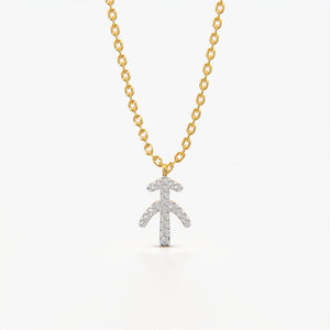 Sparkling Tree Design Necklace