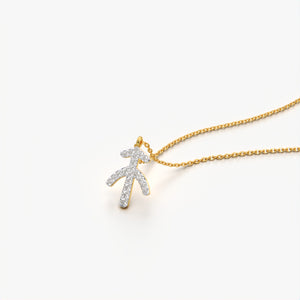 Sparkling Tree Design Necklace