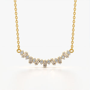 Sparkle Stone Curve Necklace