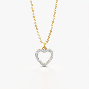 Diamond Setting Heart Pendant