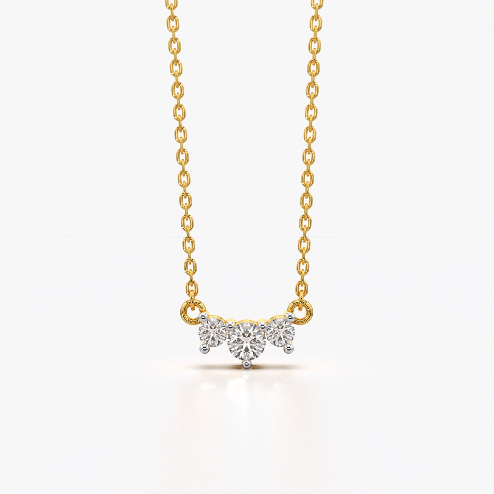 Petite Trio Arc Necklace