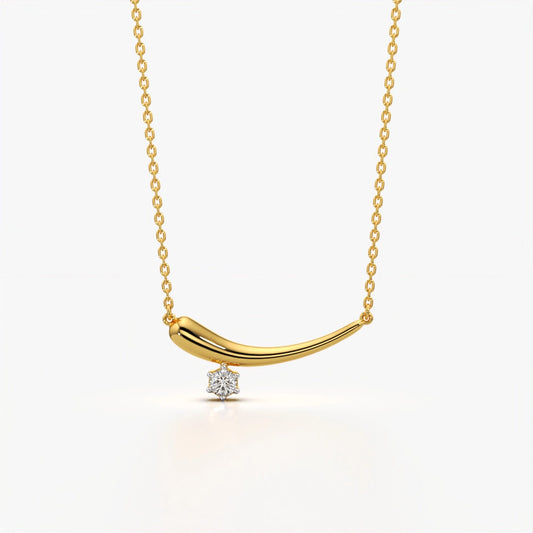 Curve Diamond Necklace