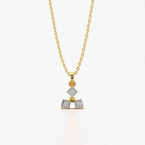 Radiant Tri-Cluster Necklace
