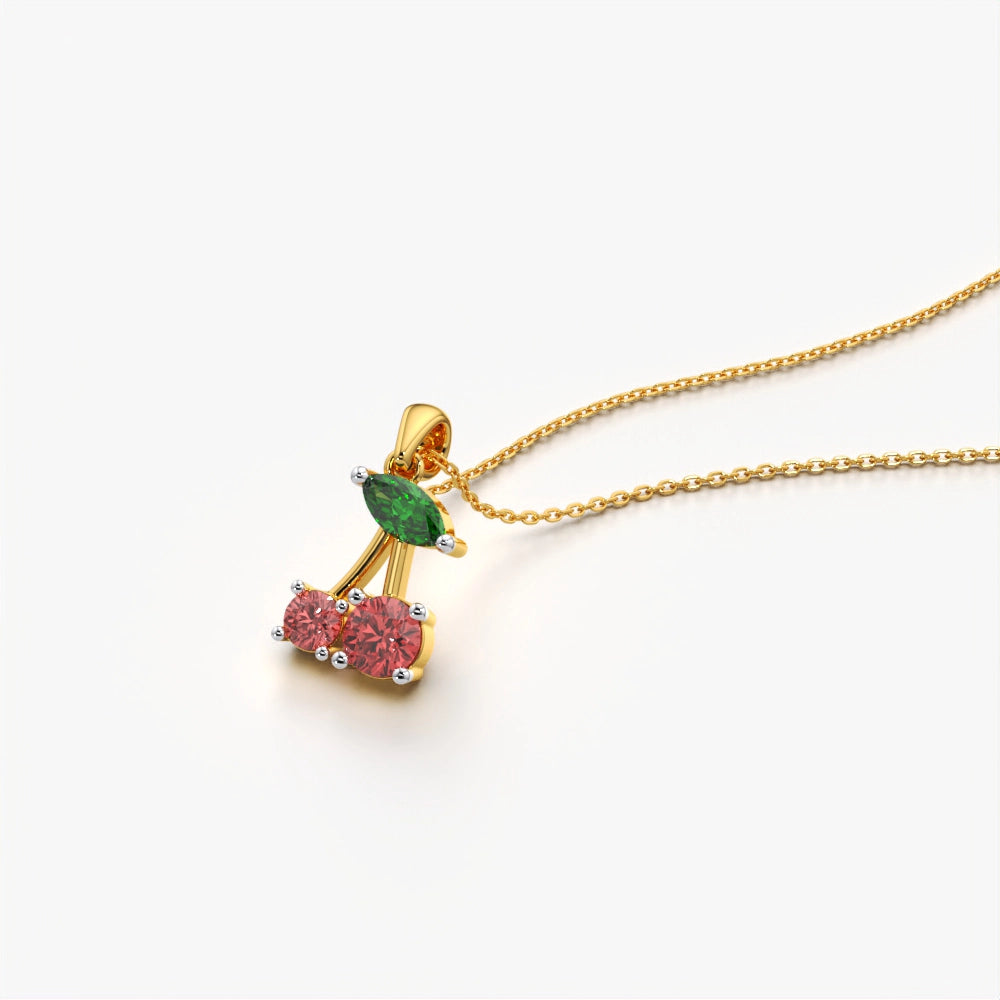Cherry Pop Pendant Necklace