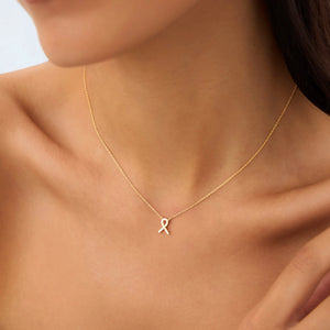18k Gold Vermeil Ribbon Necklace