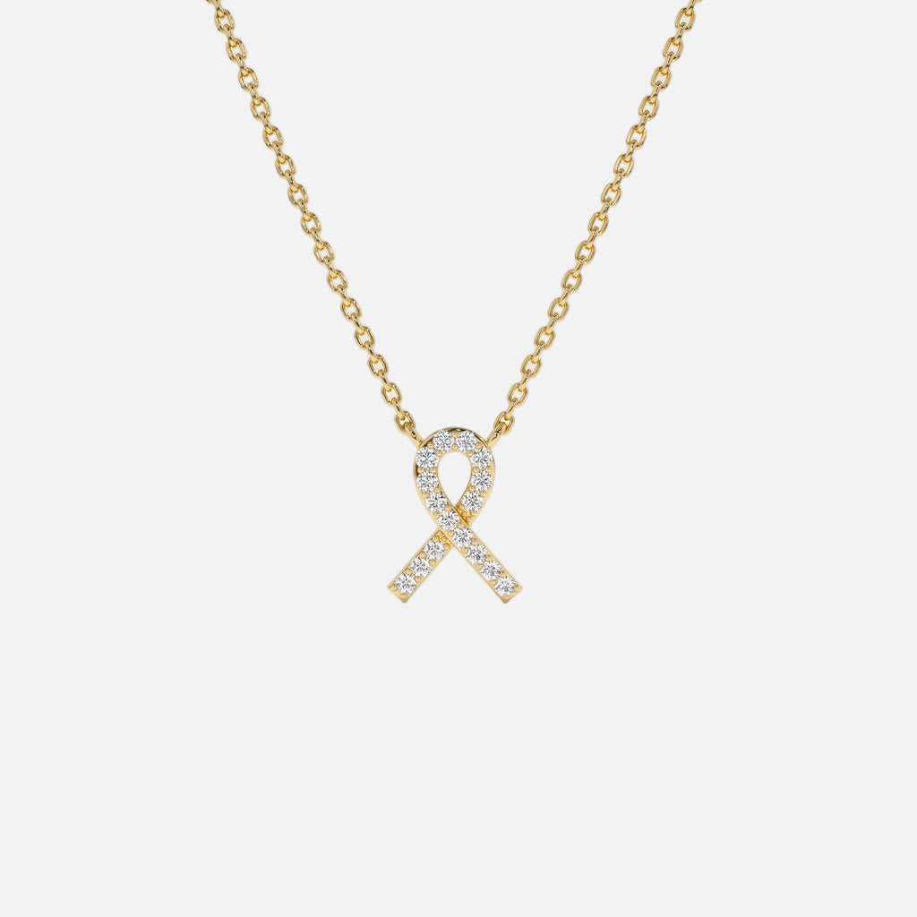 18k Gold Vermeil Ribbon Necklace