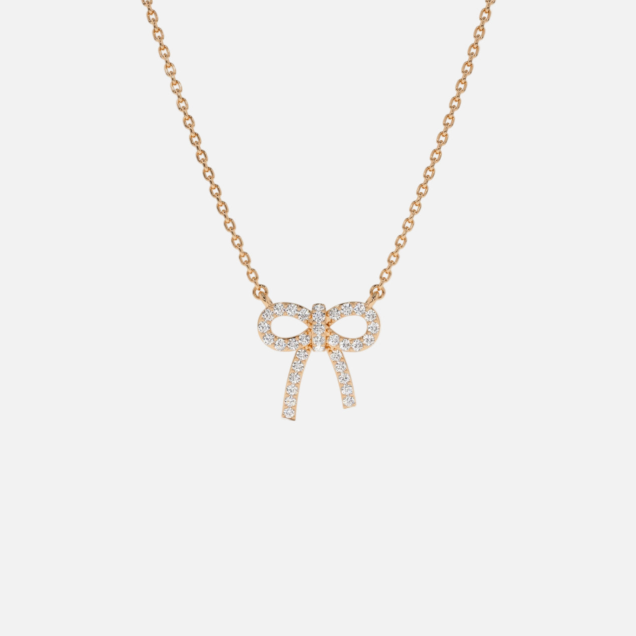 18k Gold Vermeil Bow Necklace