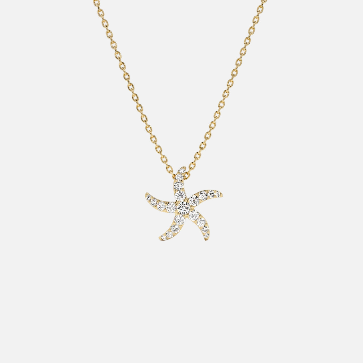 18k Gold Vermeil Starfish Necklace