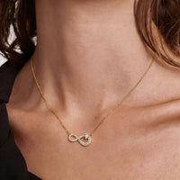 Pave Infinity Heart Pendant Necklace