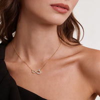 Pave Infinity Heart Pendant Necklace