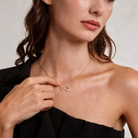 Pave Infinity Heart Pendant Necklace