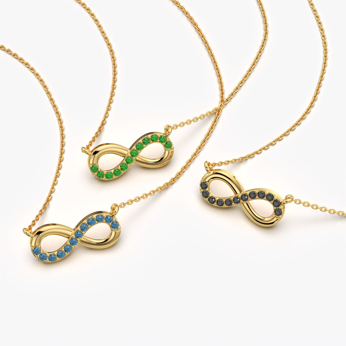 Pave Infinity Pendant Necklace