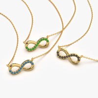 Pave Infinity Pendant Necklace