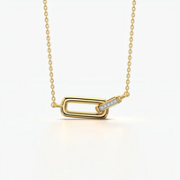 Open Link Bar Chain Necklace