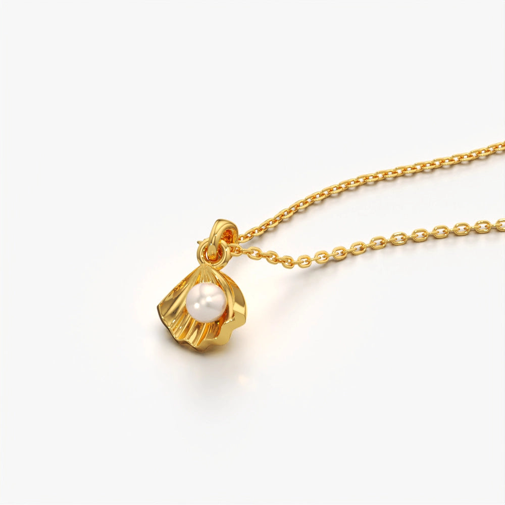 Fancy Filled Shell Necklace