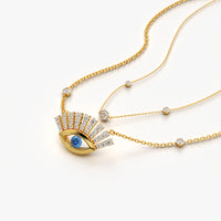 Layered Evil Eye Necklace