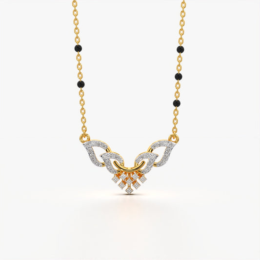 Floral Symphony Diamond Mangalsutra