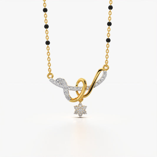 Dancing Swirl Mangalsutra