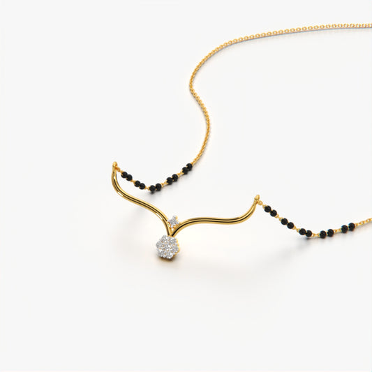 Floral Arc Mangalsutra