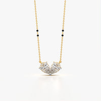Twin Pear Heart Mangalsutra