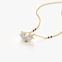 Twin Pear Heart Mangalsutra