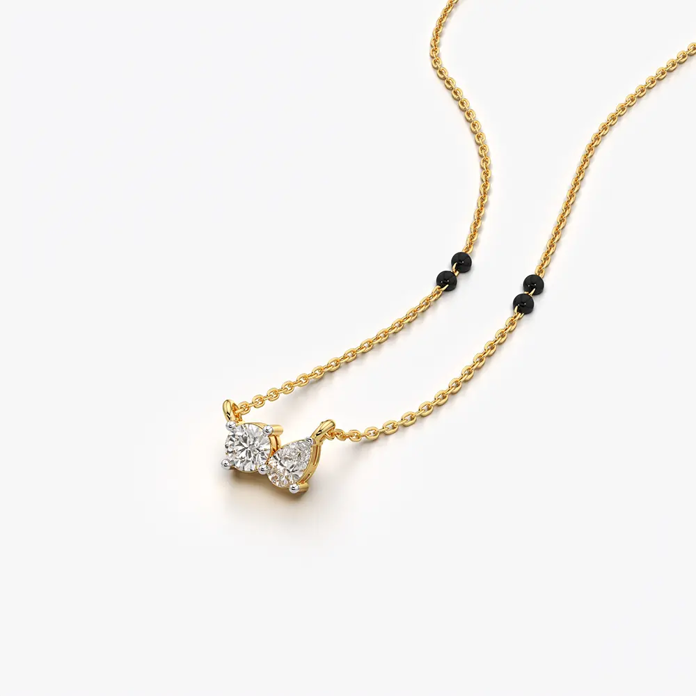 Toi et Moi Two Stone Mangalsutra