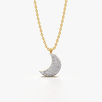 Crescent Moon Pendant Necklace
