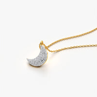 Crescent Moon Pendant Necklace