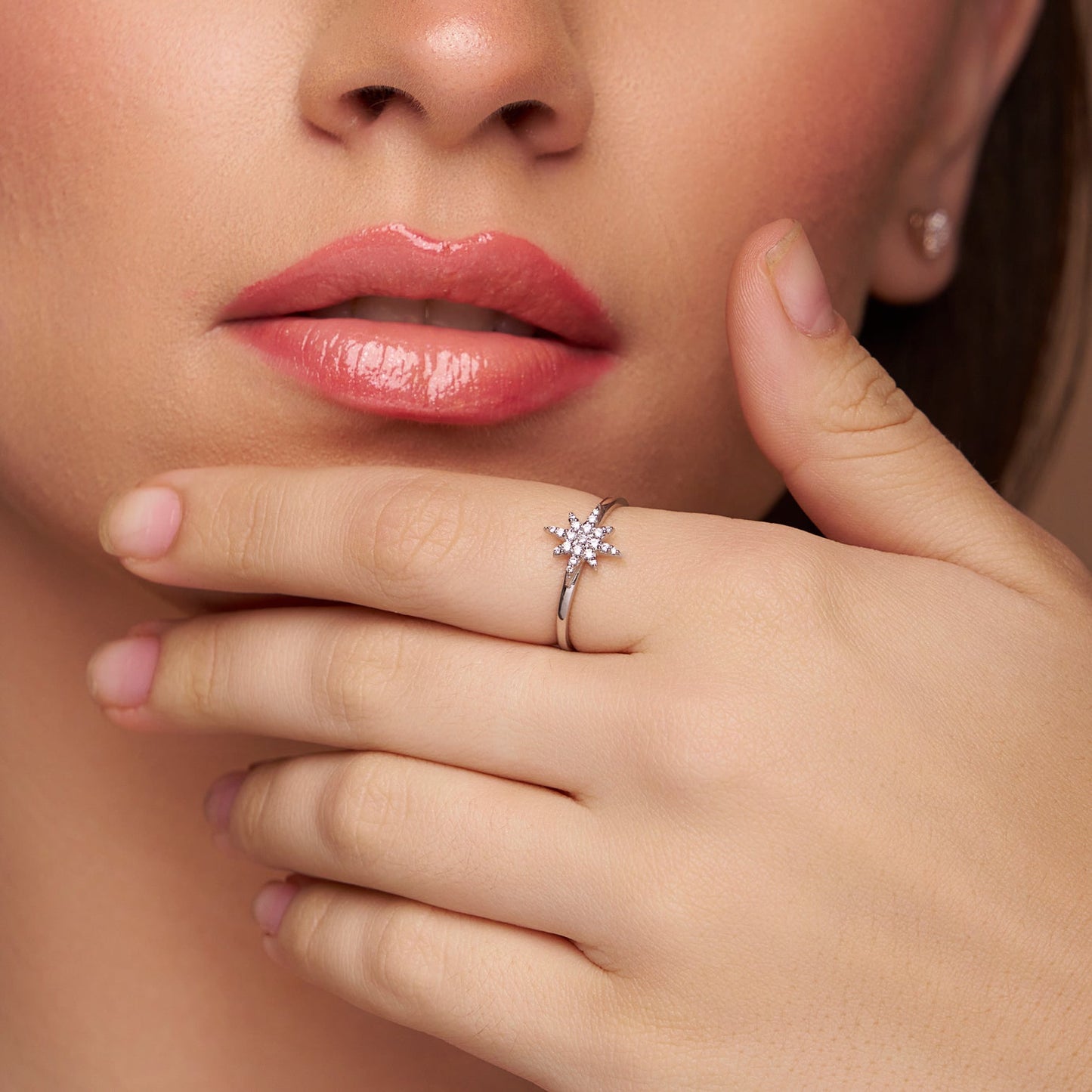 Crescent Moon and North Star Jewellery Set