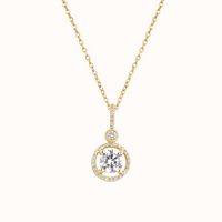 Fancy Diamond Halo Pendant - KYMEE
