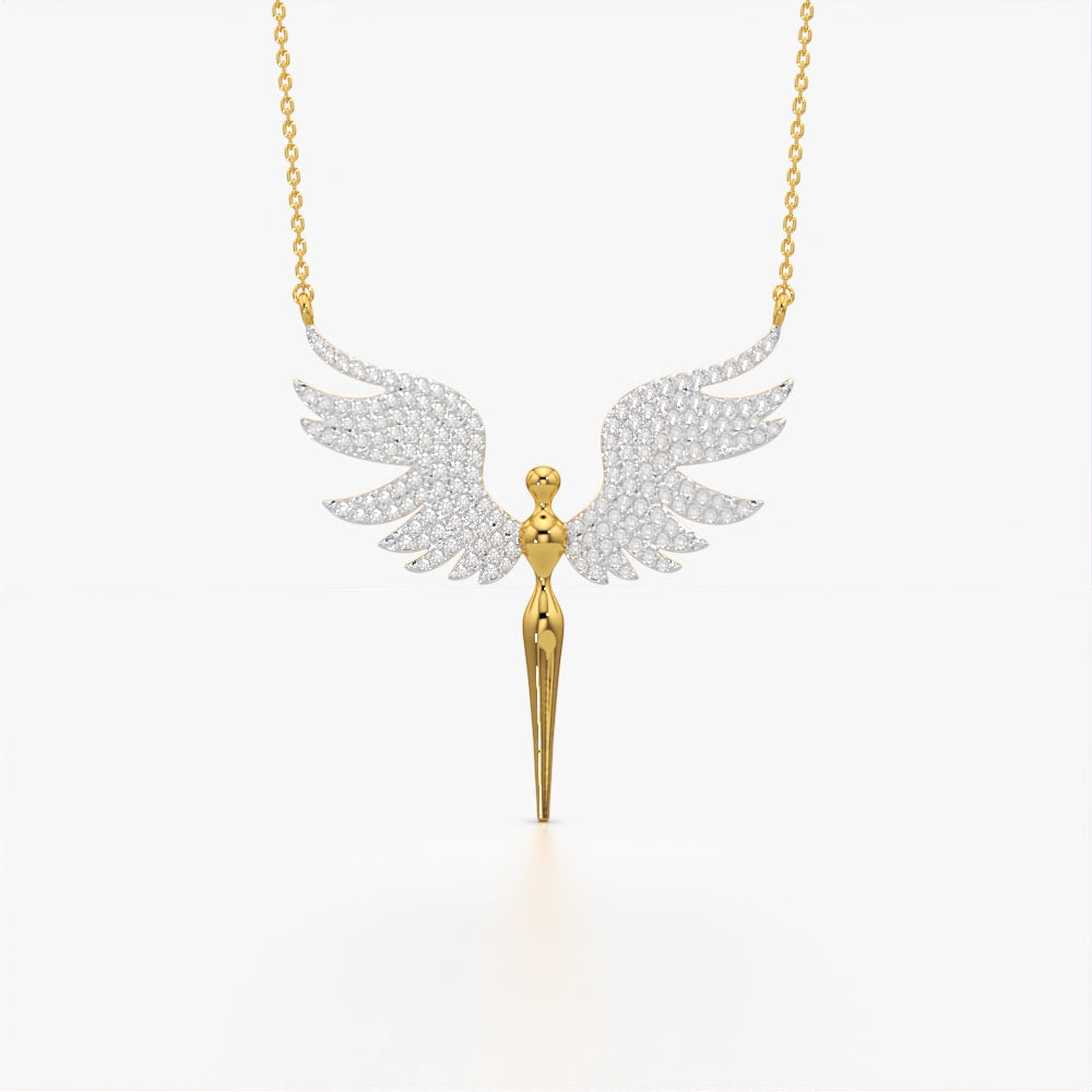 Angle Wings Fancy Necklace